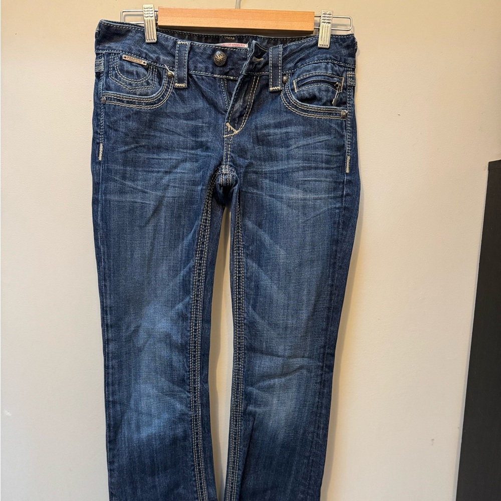 Express Dark Blue Women's Boot Cut Jeans